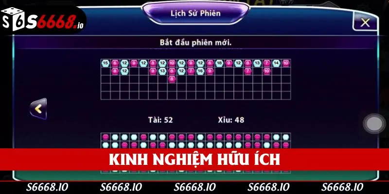 Kinh nghiệm hữu ích để giành được phần thắng lớn từ tài xỉu